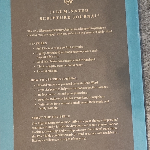 Illuminated Scripture Journal, Proverbs, NWT - Picture 2 of 3